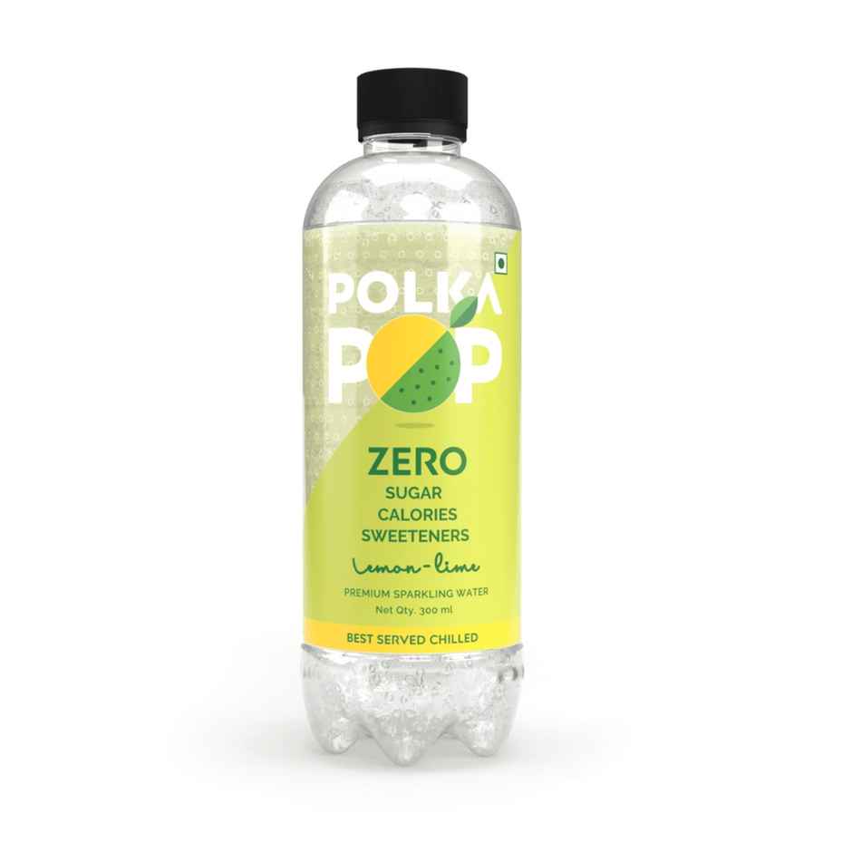 Polka Pop Peach Sparkling Water(300ml) & Polka Pop Lemon-Lime Sparkling Water(300ml) Combo
