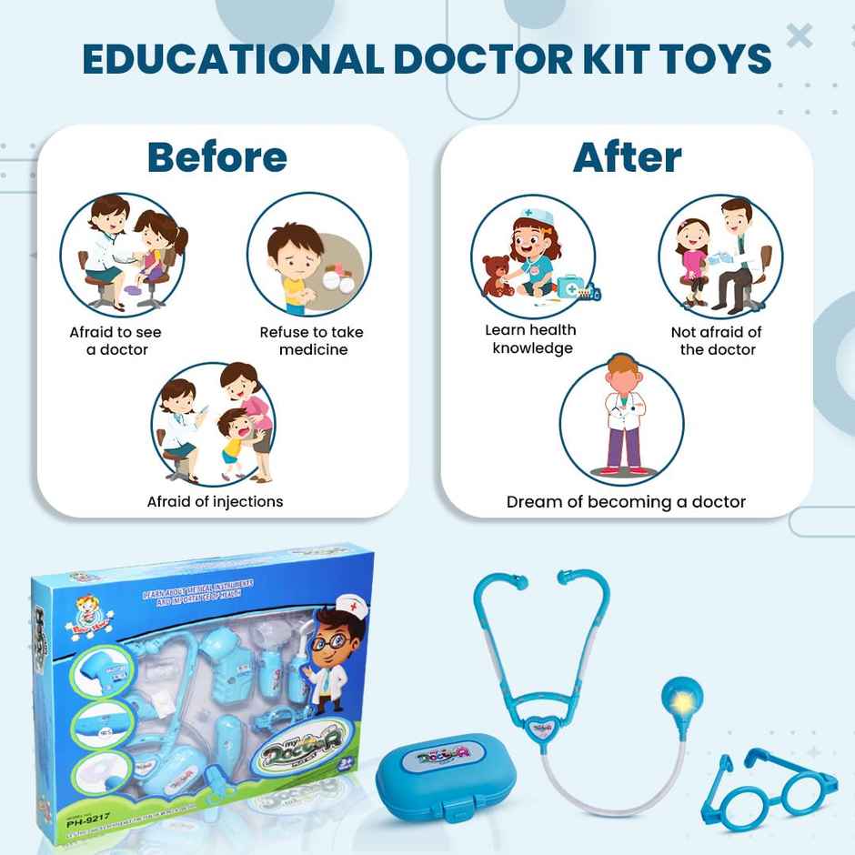 Anz Toy Blue My Doctor Set Blue Ph 9217