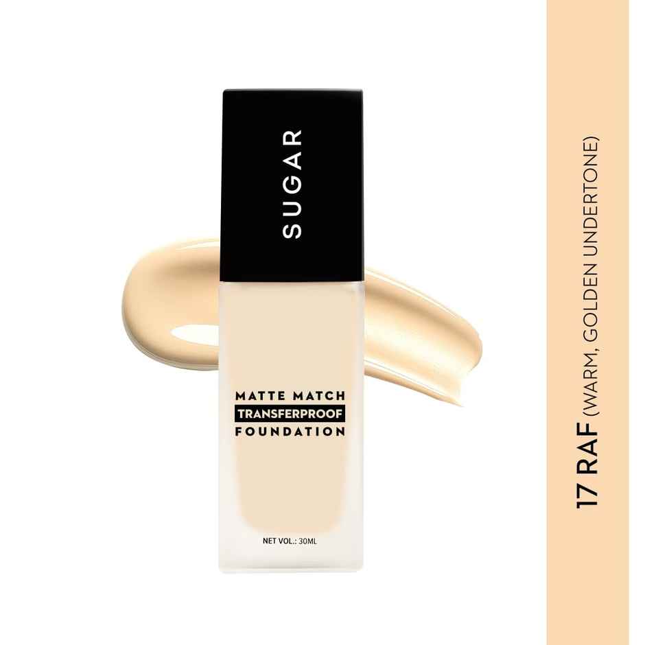 SUGAR Cosmetics Matte Match Transferproof Foundation 17 Raf