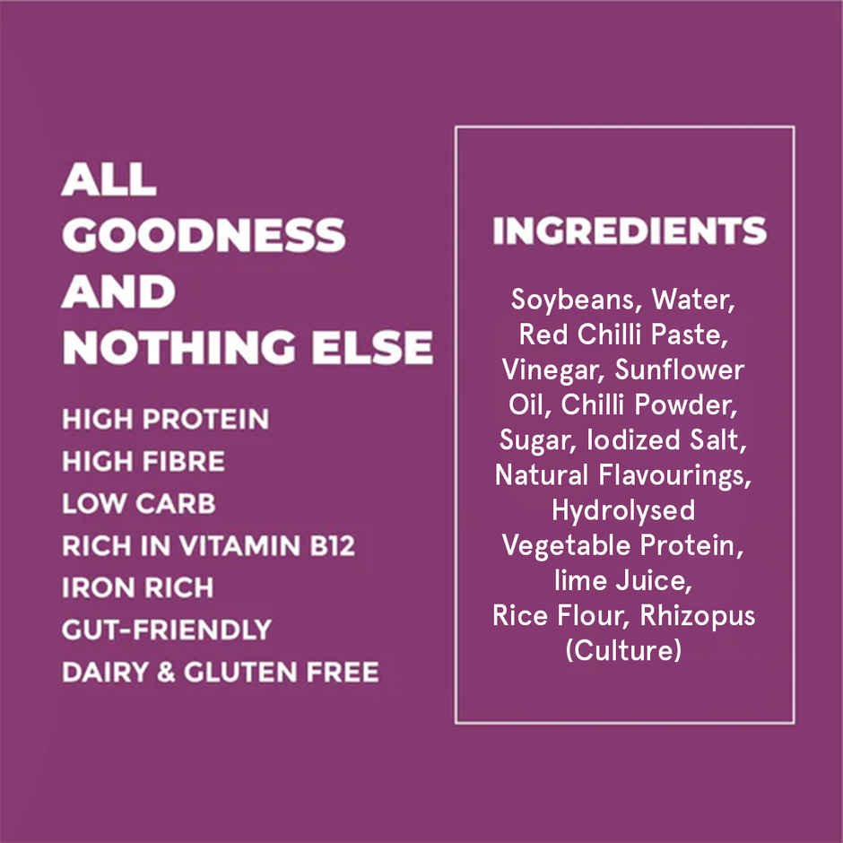 Hello Tempayy 40g Protein Peri Peri Tempeh Cubes |Low Fat & High Fibre