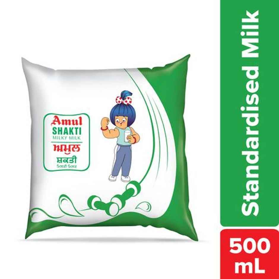Amul Shakti Fresh Milk (Pouch) Combo