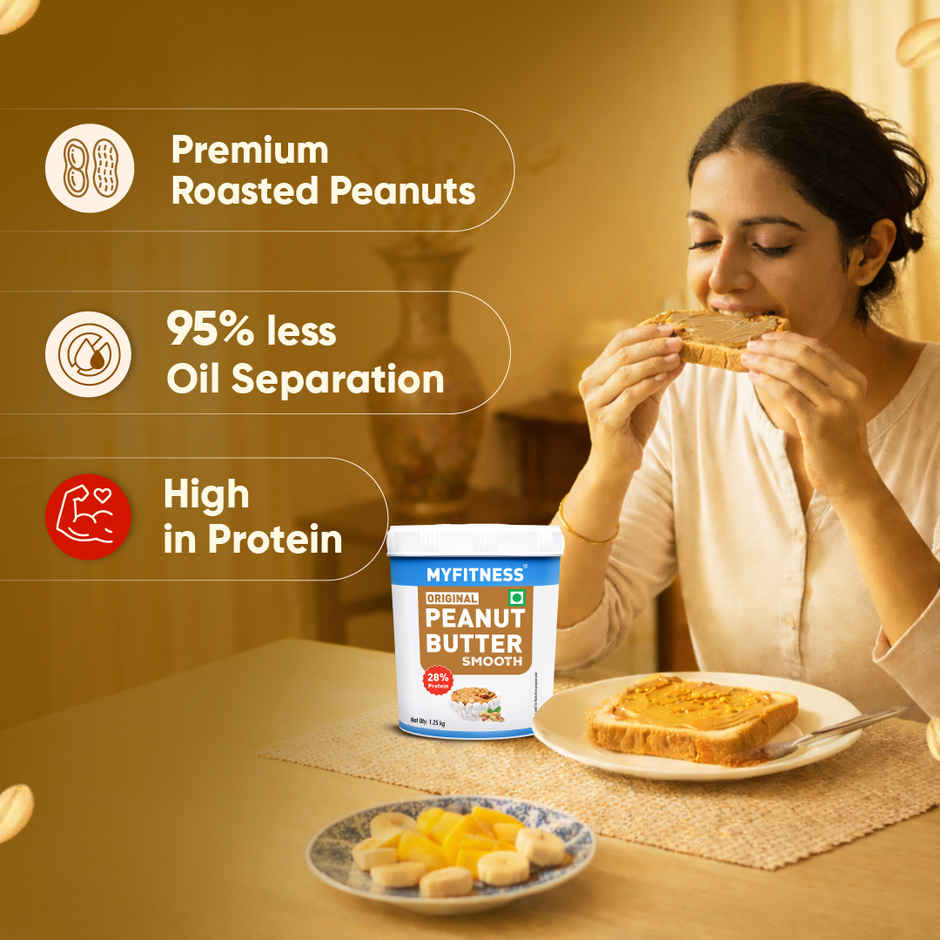 MyFitness Original Peanut Butter Smooth Spread | High Protein