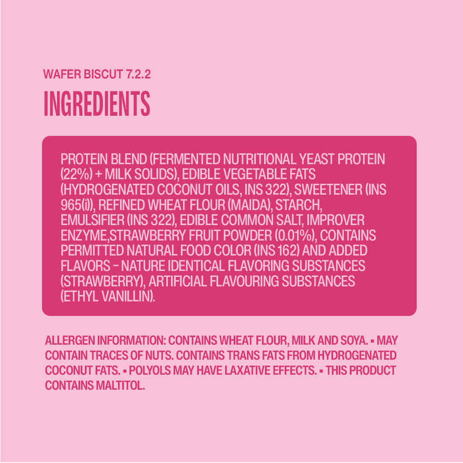 Superyou Strawberry Protein Wafer Bar