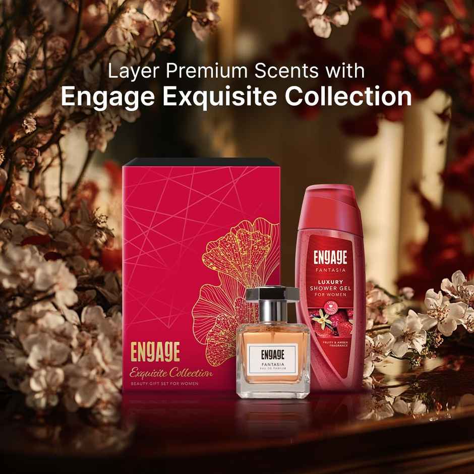 Engage Exquisite Collection Luxury Beauty Gift Set For Women, Combo Set Of 2 Large