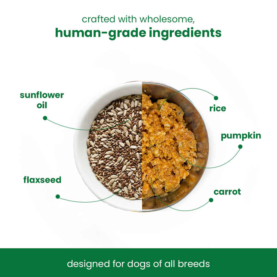 Nibblr By Nootie Fresh Veg Pulao Wholesome Meal | Veggies & Rice Dog Wet Food 300gm