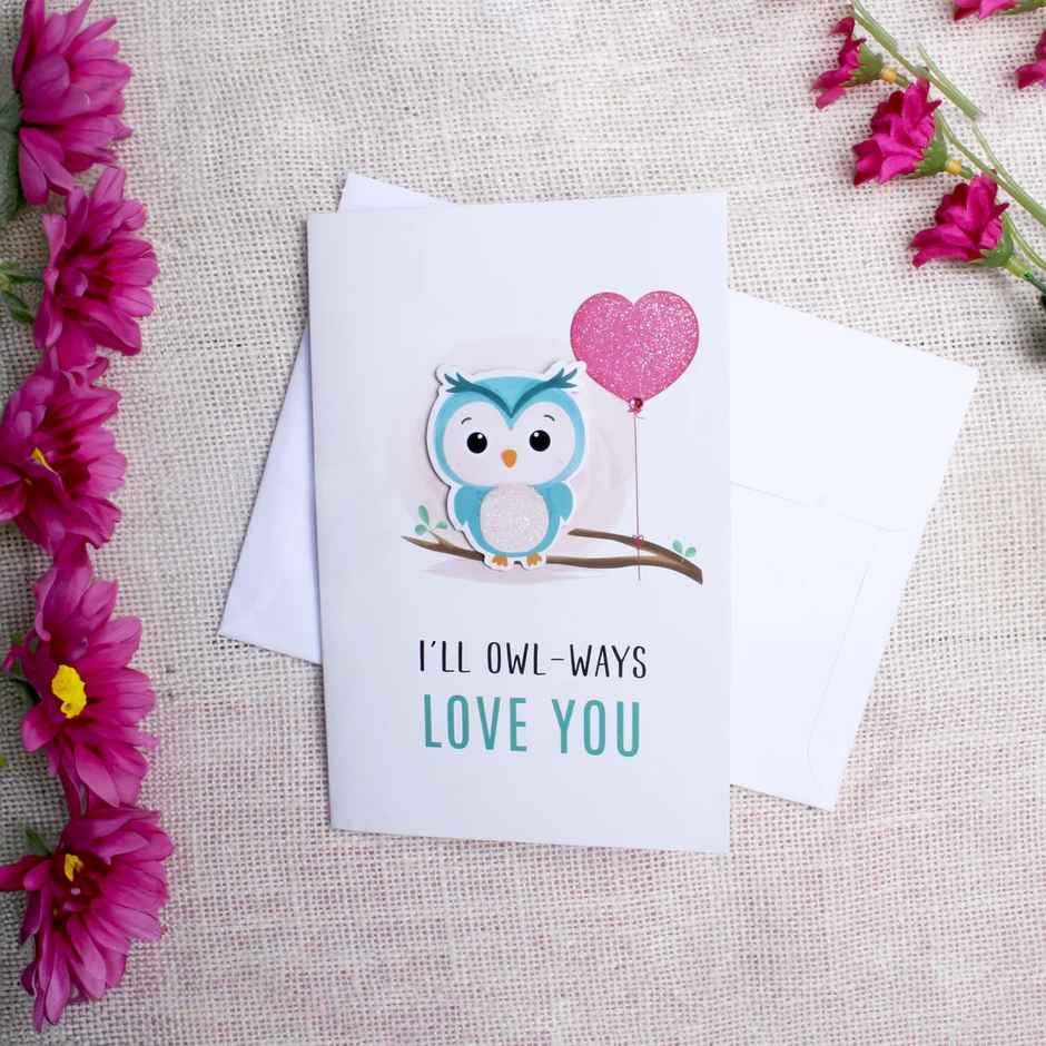 Itsy Bitsy Greeting Card & Envelope Love You Latte 4 x 6 Inch 2 Pc Pb Lb