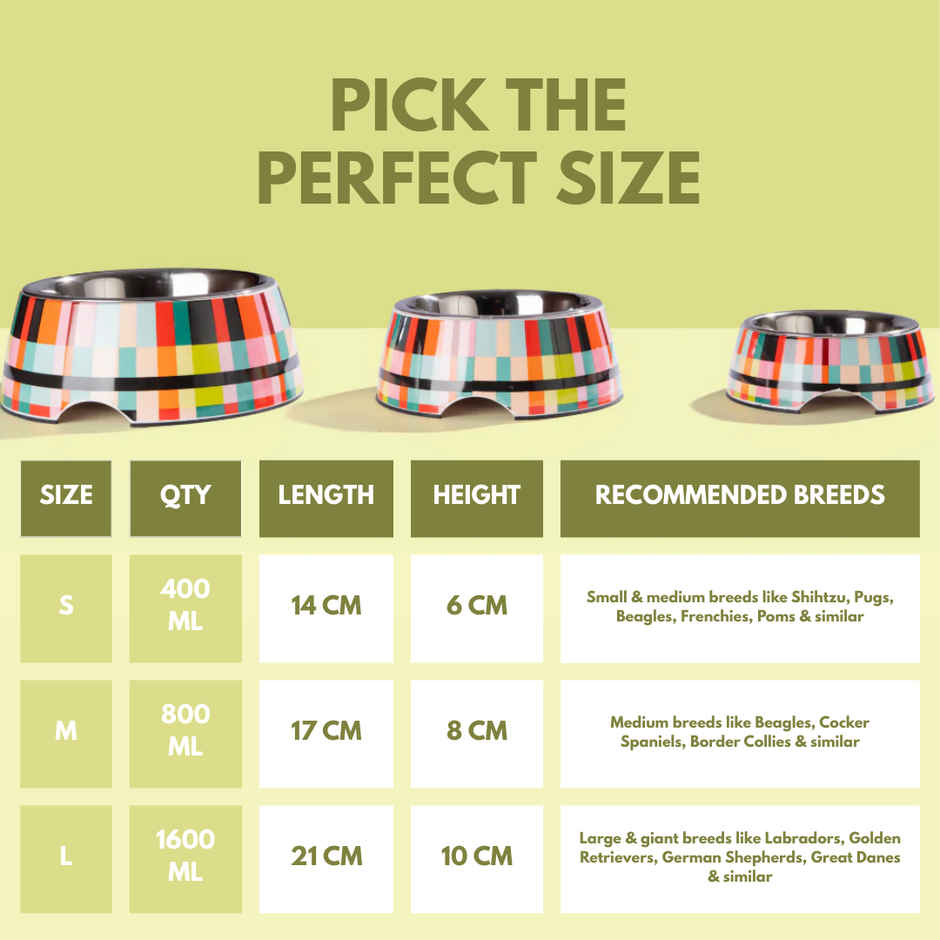 Pet Set Go 2-in-1 Melamine Dog Bowl | Abstract - Small