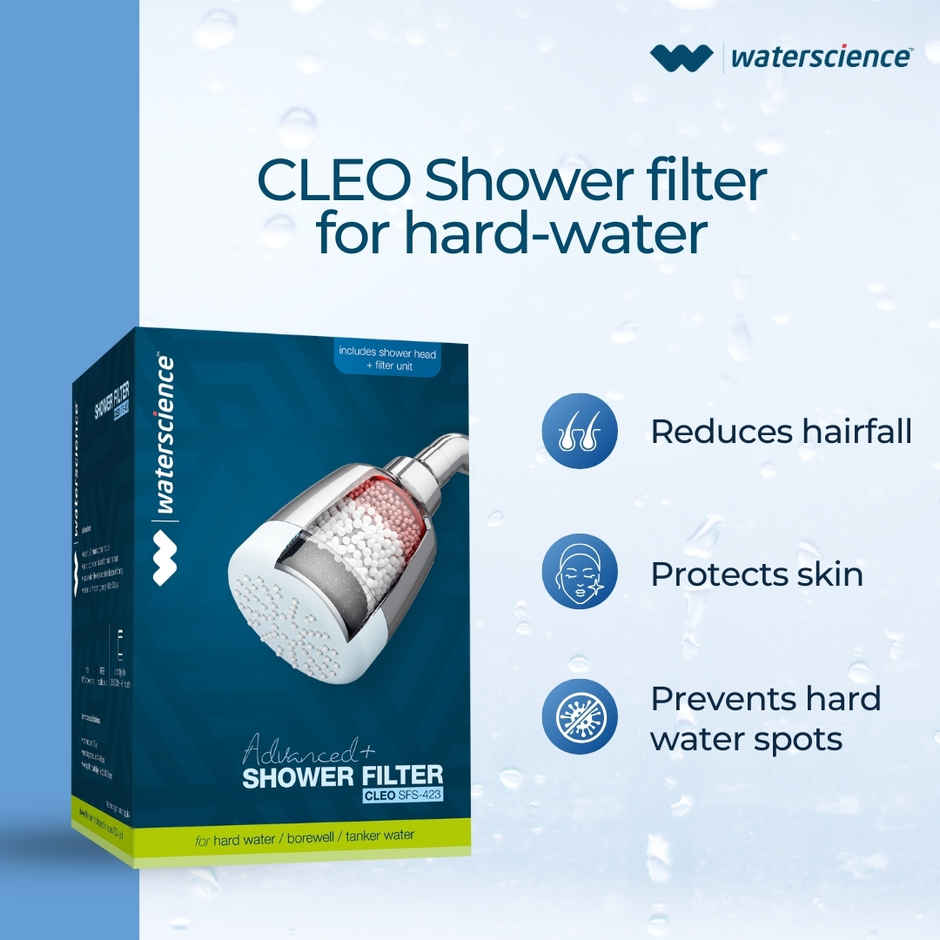Waterscience CLEO Single Flow Shower Filter | Chrome