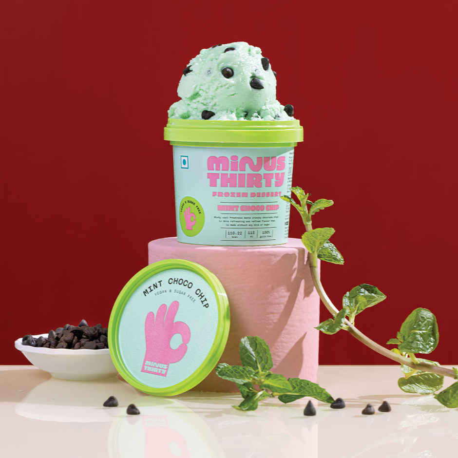 MINUS THIRTY Mint Chocolate Chip Vegan & Sugar Free