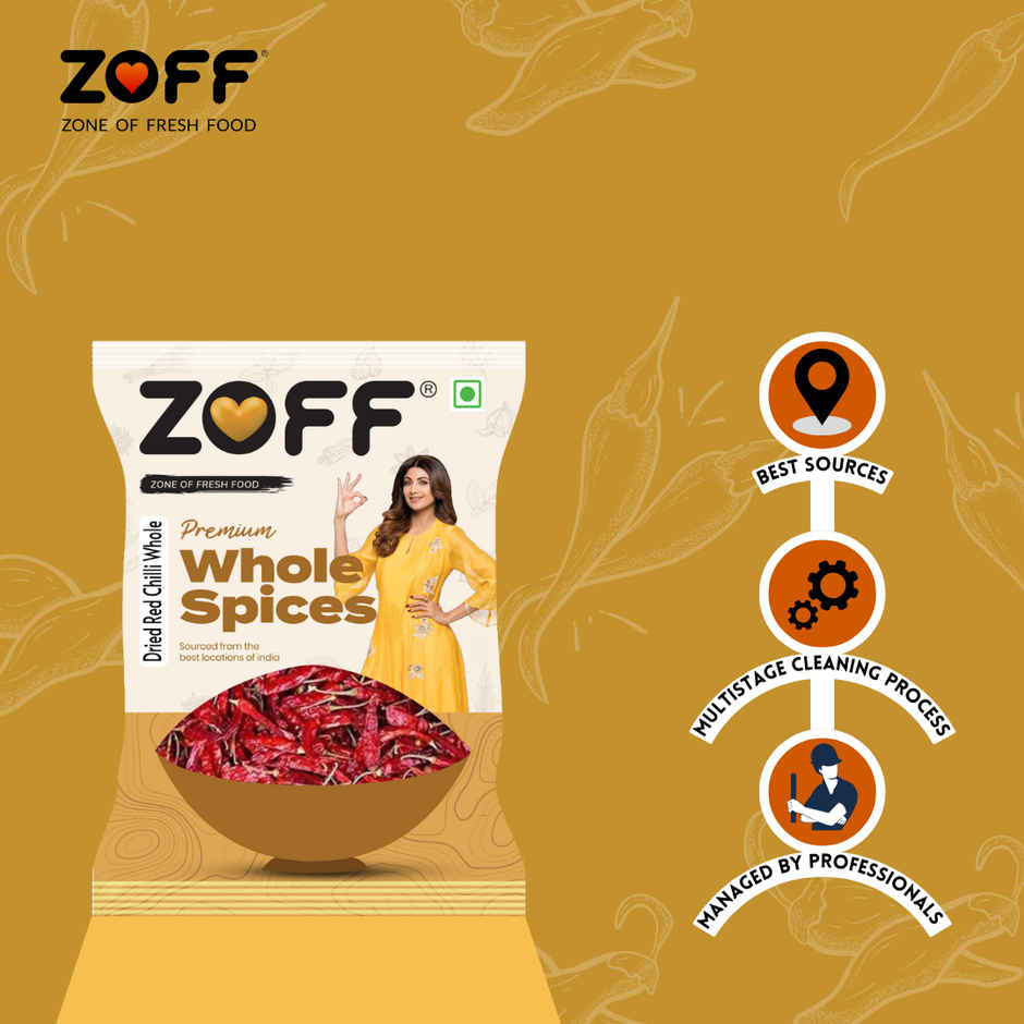 ZOFF Dried Red Chilli - Khadi Lal Mirchi