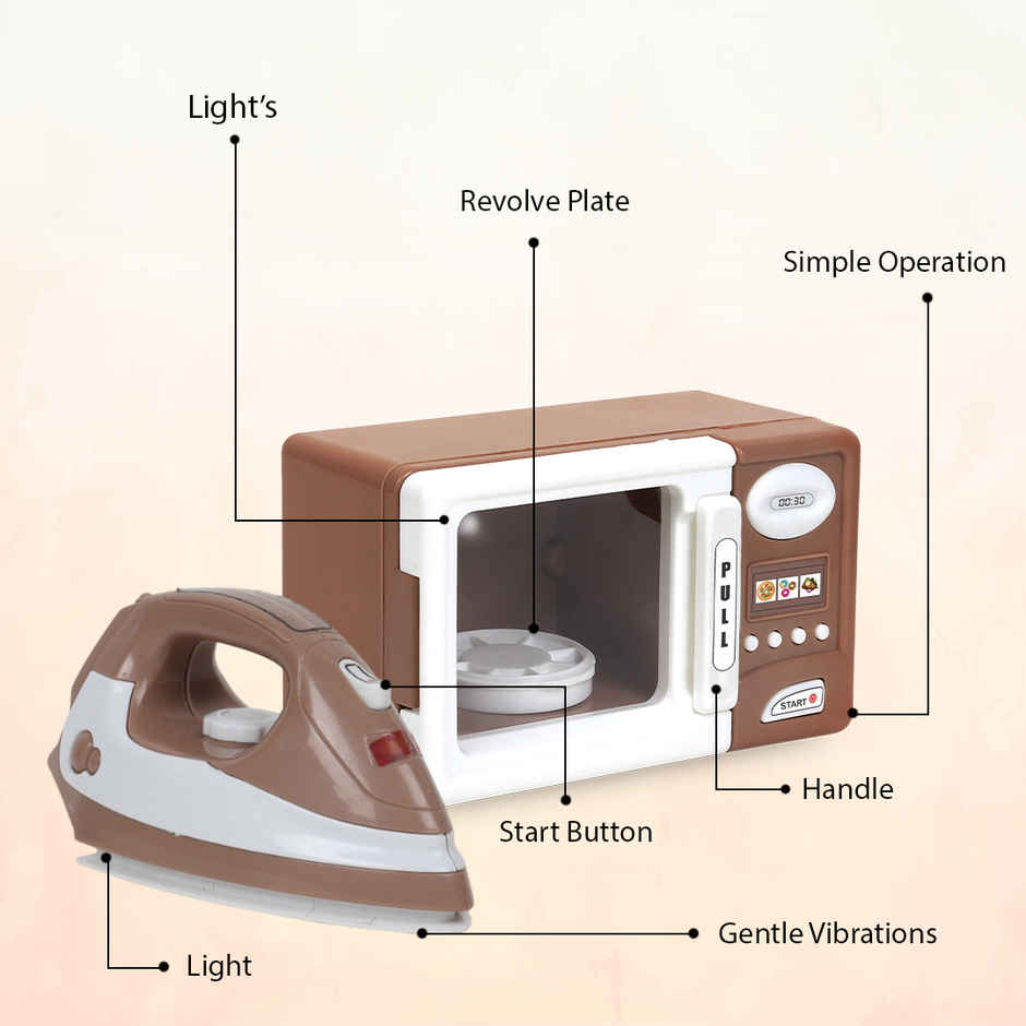 Anz Toy Brown Microwave & Iron Ph 9421