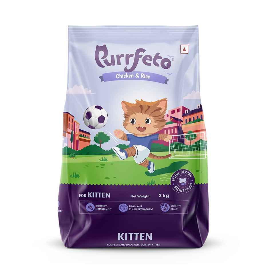 Purrfeto Dry Cat FOOD Chicken And Rice | Kitten FOOD