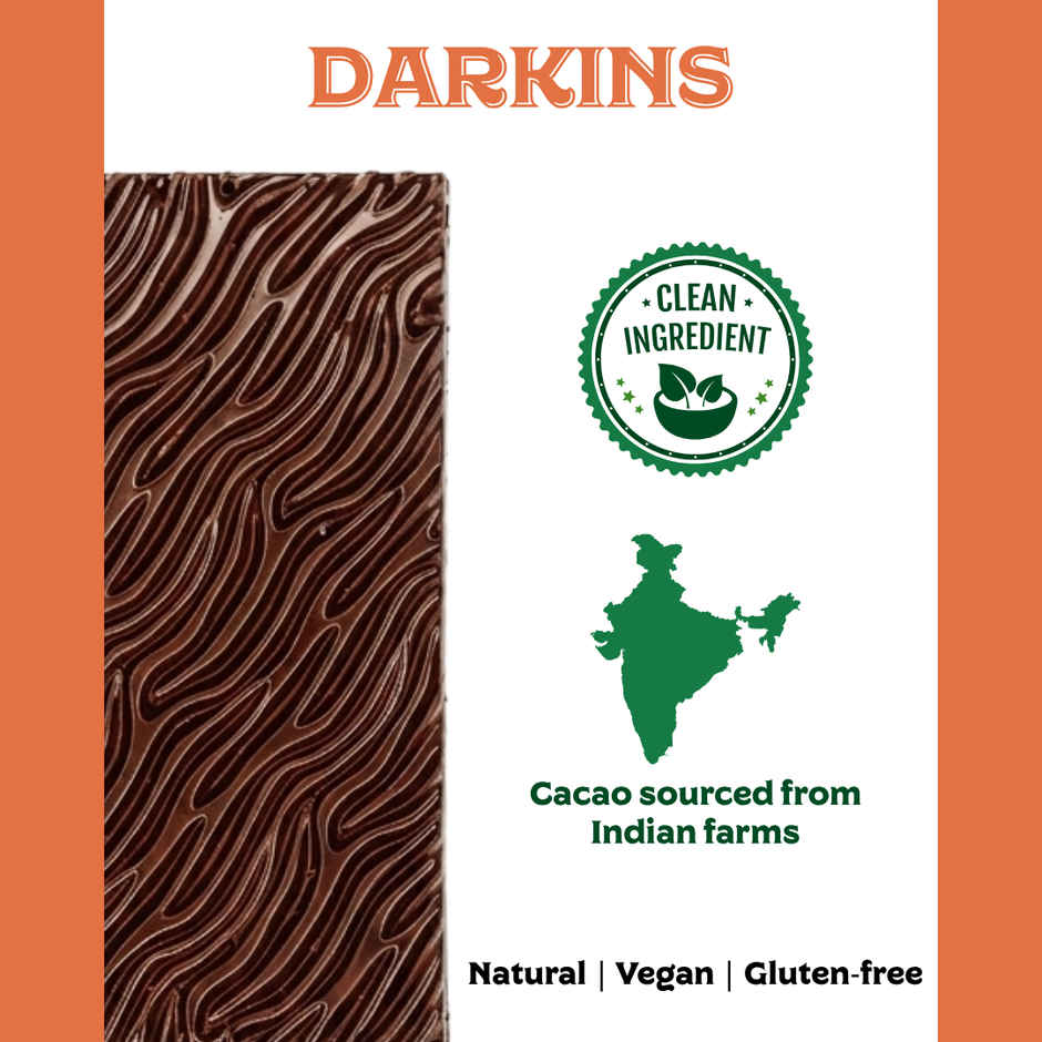 Darkins Indian Artisanal 63% Dark Orange Chocolate