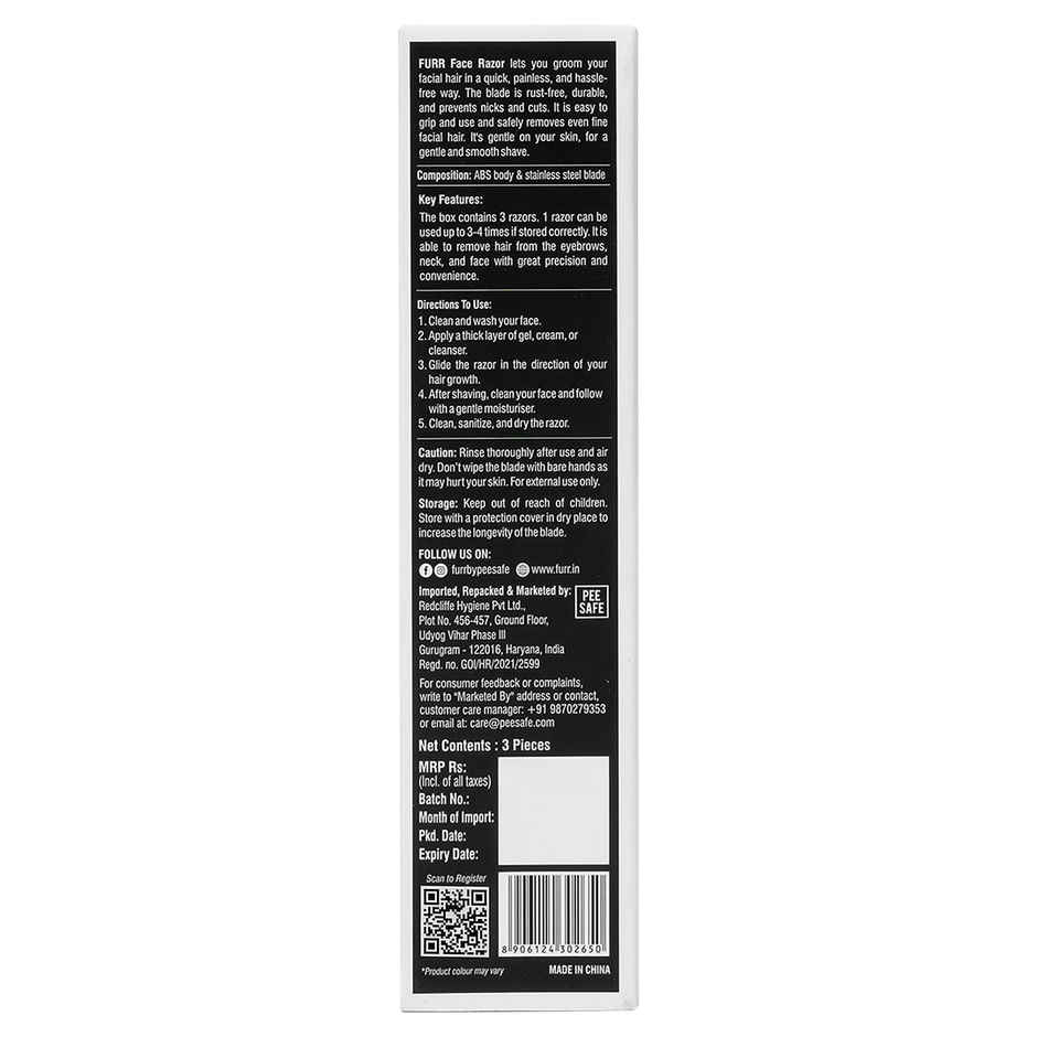 FURR By Pee Safe German Blade Face Razor