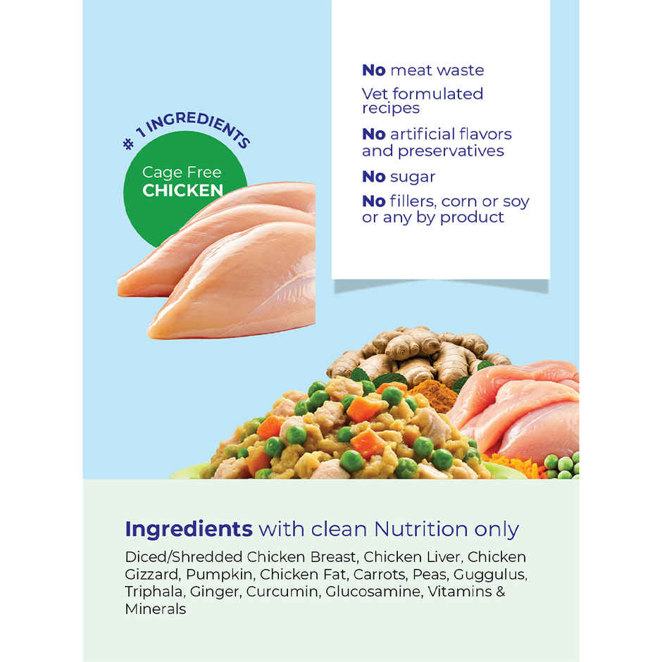 Wagsy - Chicken & VEGgies | Fresh Wet FOOD For Dogs