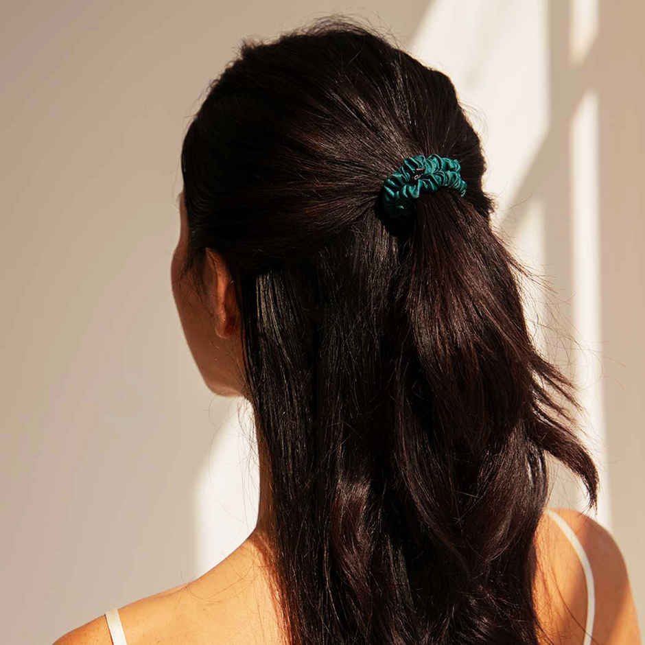 Gleva Satin Skinny Scrunchies | Anti-Hair Breakage | Slim Scrunchies