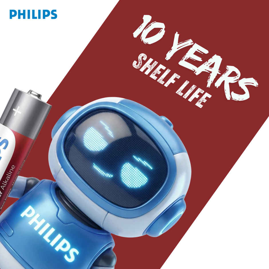 Philips LR03P2B/94 Power Alkaline AAA Battery | 1.5V | Long Lasting | Leak Resistant 1.0 Piece