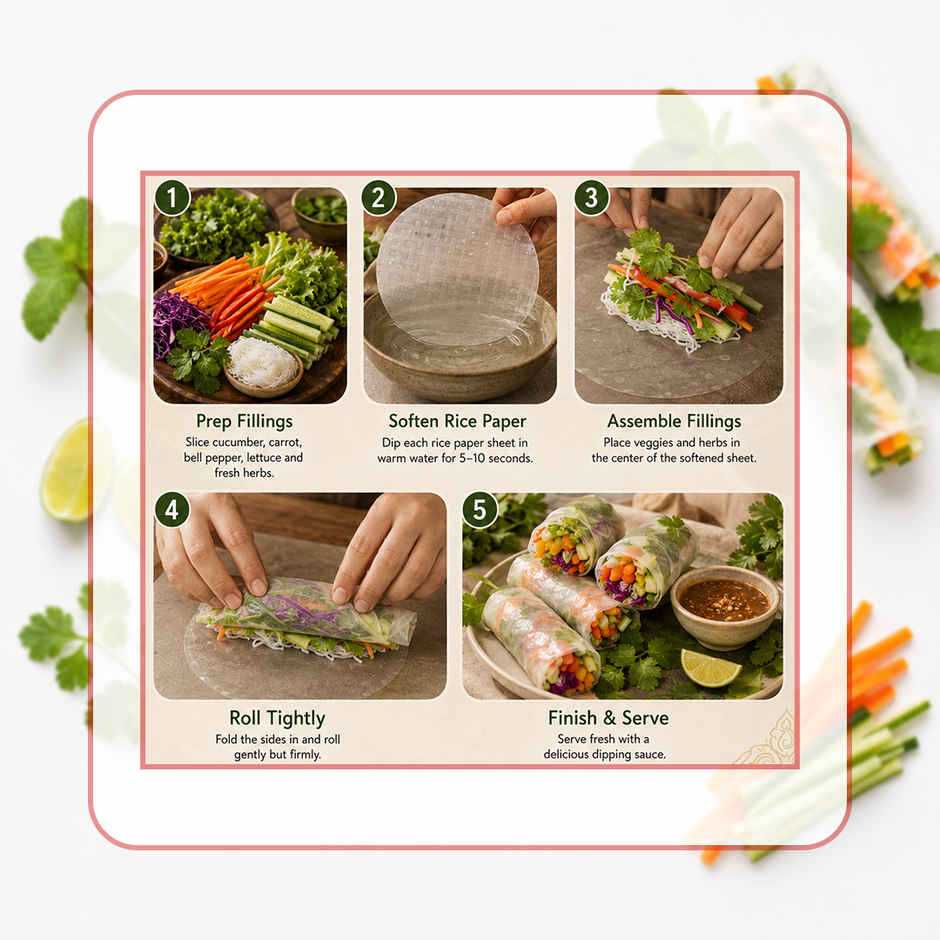 Real Thai Rice Paper Round 22 Cm