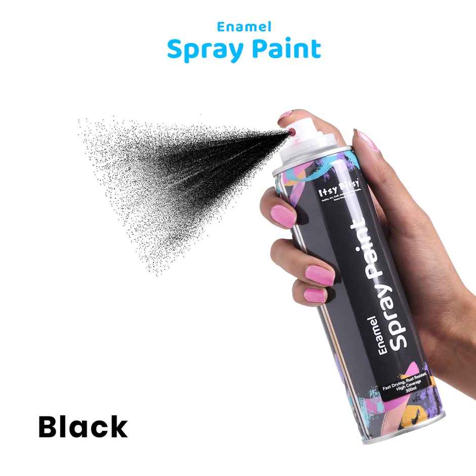 Itsy Bitsy Spray Paint Glossy Black 300 ml Ib