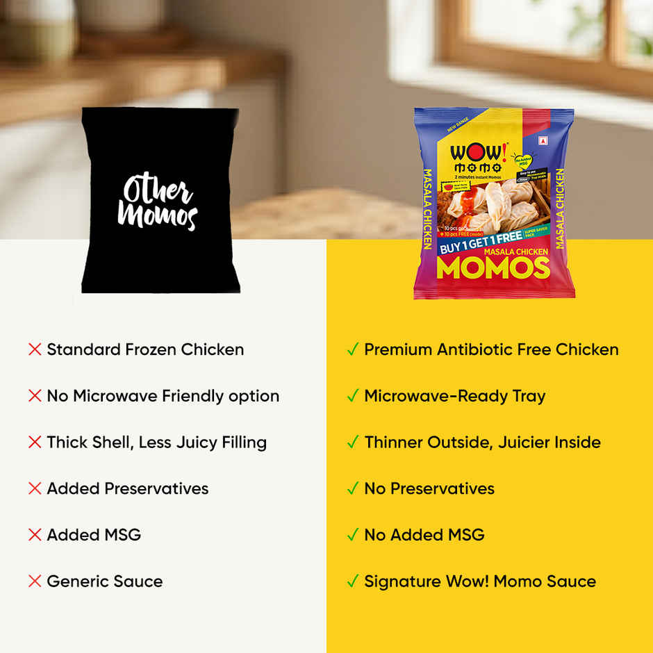 Wow! Masala Chicken Momo Buy 1 Get 1 Free | Crispy & Spicy
