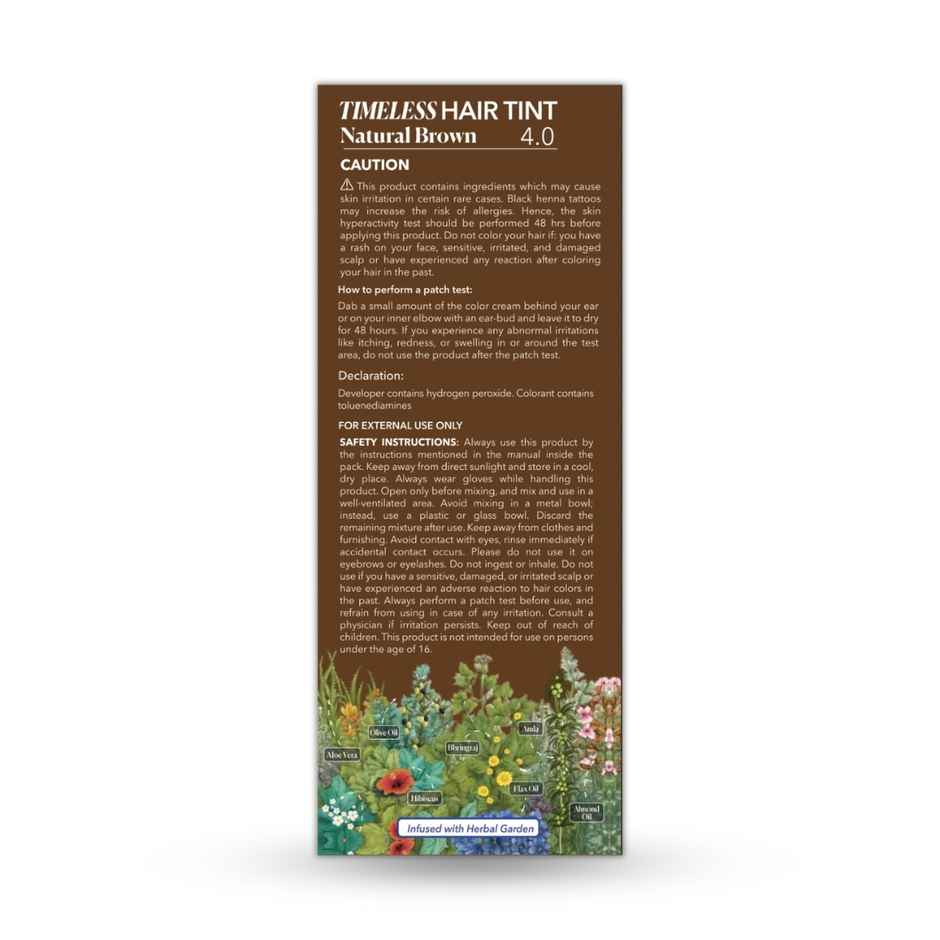 Paradyes Mini Natural Brown Timeless Hair Tint for Complete Grey Coverage