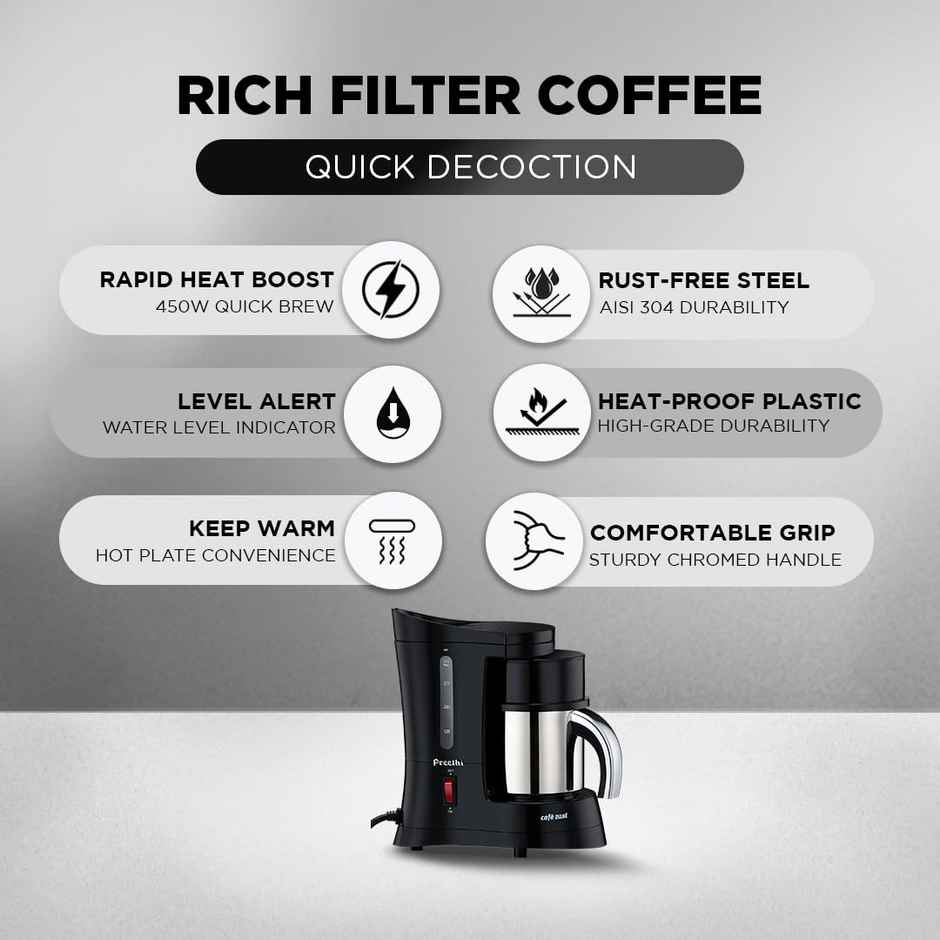 Preethi Cafe Zest Drip Coffee Maker