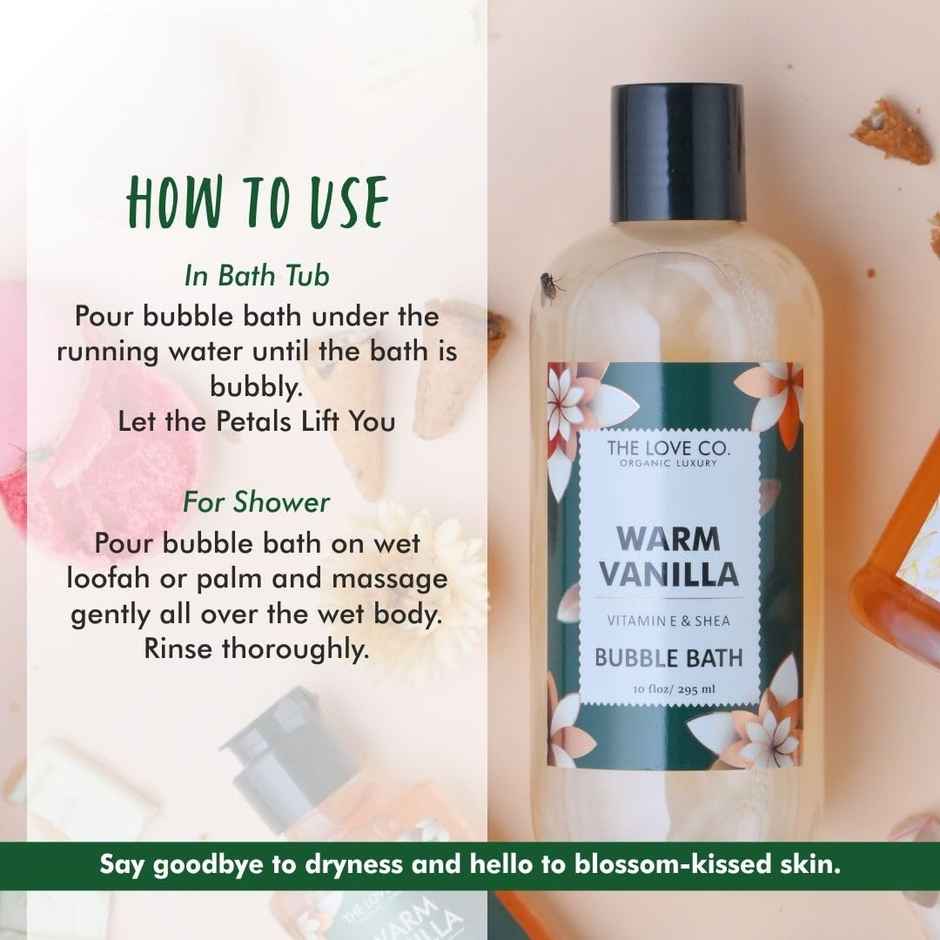 The Love Co Warm Vanilla Bubble Bath