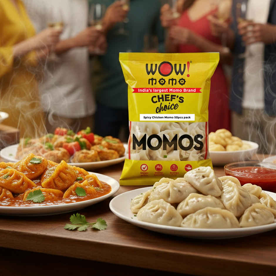 Wow! Spicy Chicken Super Saver  Momo I Party Pack I Frozen Snack