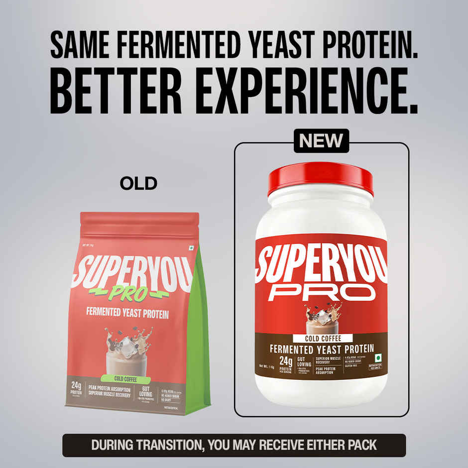 SuperYou Pro Fermented Yeast Protein- Coffee | 24g Protein Per Scoop