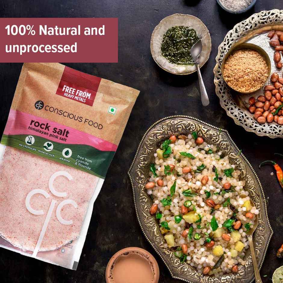 Conscious Food Rock Salt | Unprocessed | Pure And Natural