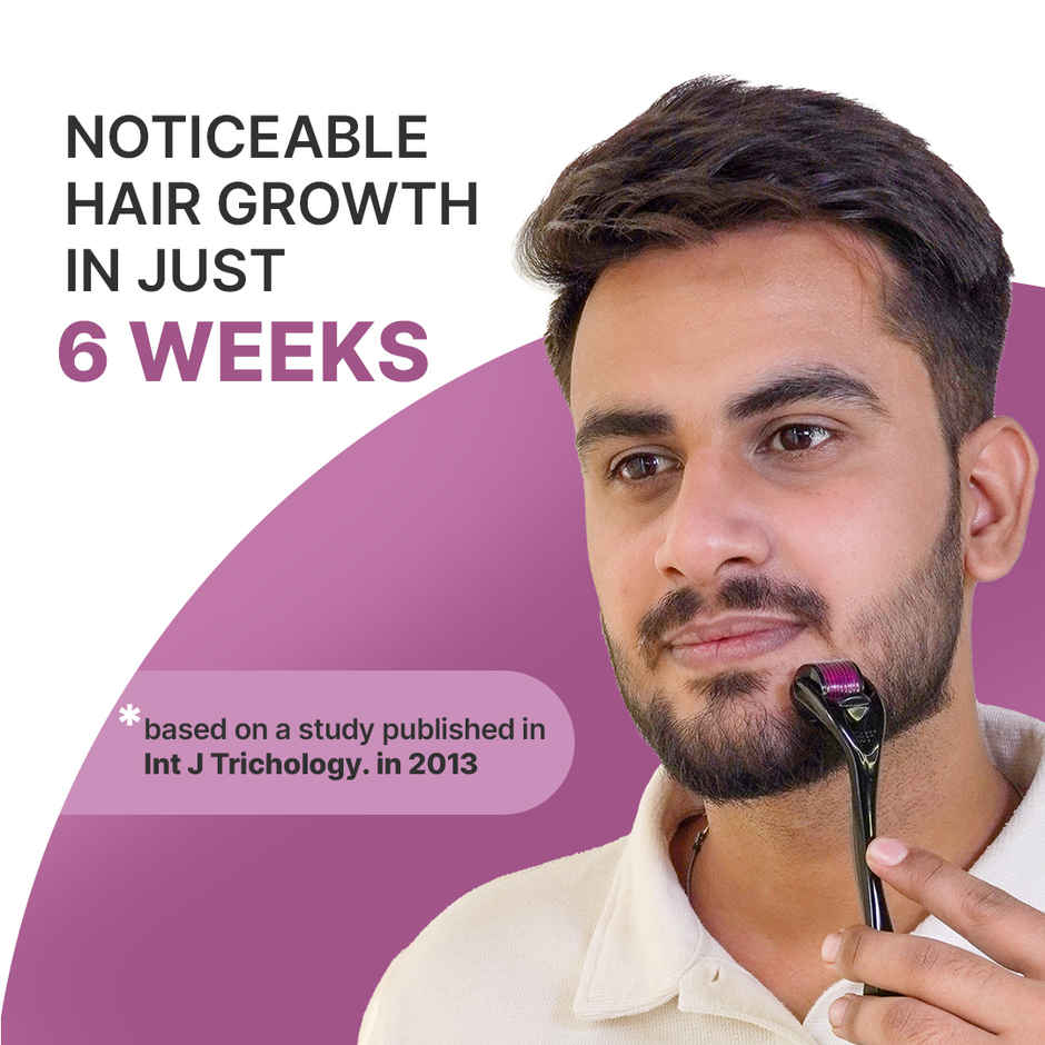 Sotrue Derma Roller 0.5 mm with 540 Stainless Steel Needles | Free Sanitizer 30ml