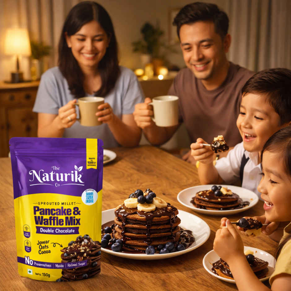 The Naturik Co High Protein Millet Pancake Double Chocolate