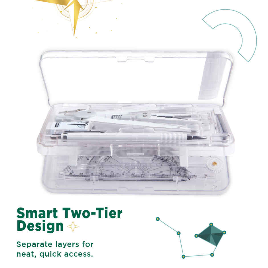 Classmate Explorer Geometry Box|MRP 500|With Mech Pencil