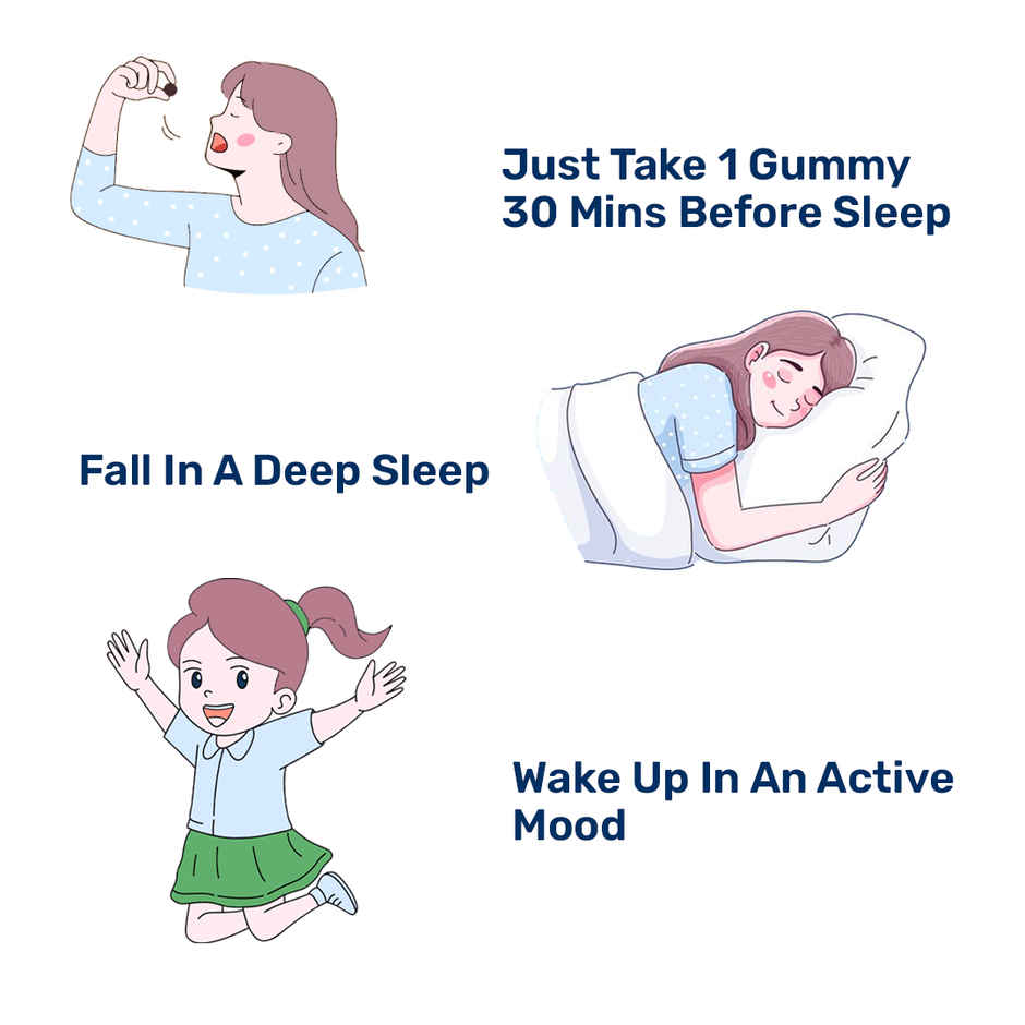 What's Up Wellness Melatonin Gummies For Sleep With Muscle Recovery & Nerve Relaxation For Men & Women