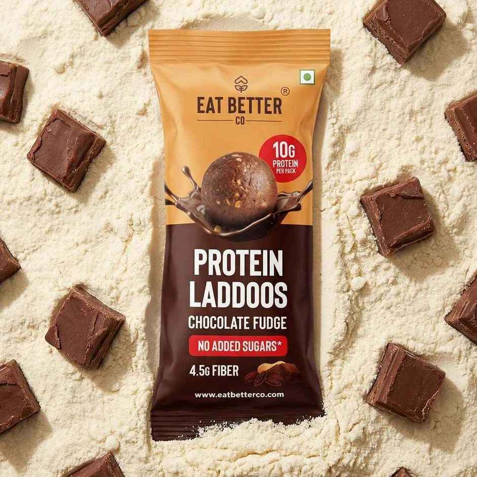 Eat Better Co Protein Laddu | Chocolate Fudge