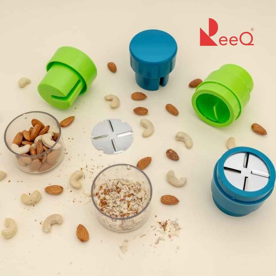 ReeQ Manual Dry Fruit Slicer | Almond, Cashew & Nut Cutter for Kitchen Use
