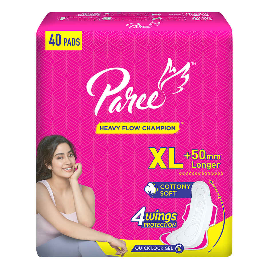 Paree Soft and Heavy Flow Sanitary Pads | XL | 40 pcs