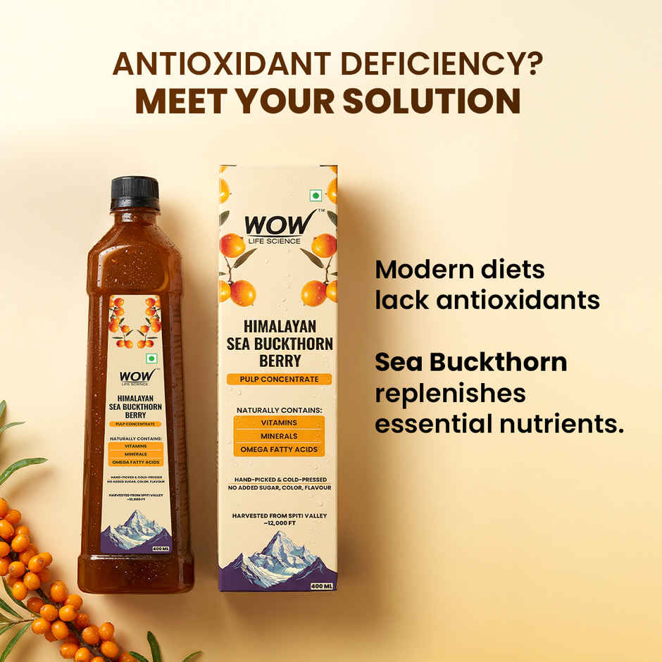 Wow Life Science Himalayan Sea Buckthorn Berry Pulp Concentrate