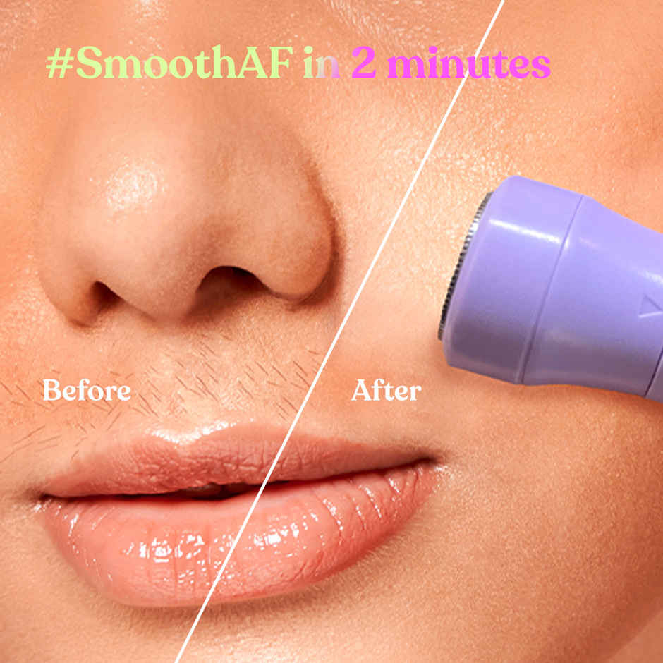 Bombae 4-In-1 Facial Hair Remover, Painless Eyebrow & Face Trimmer | Fuzzoff