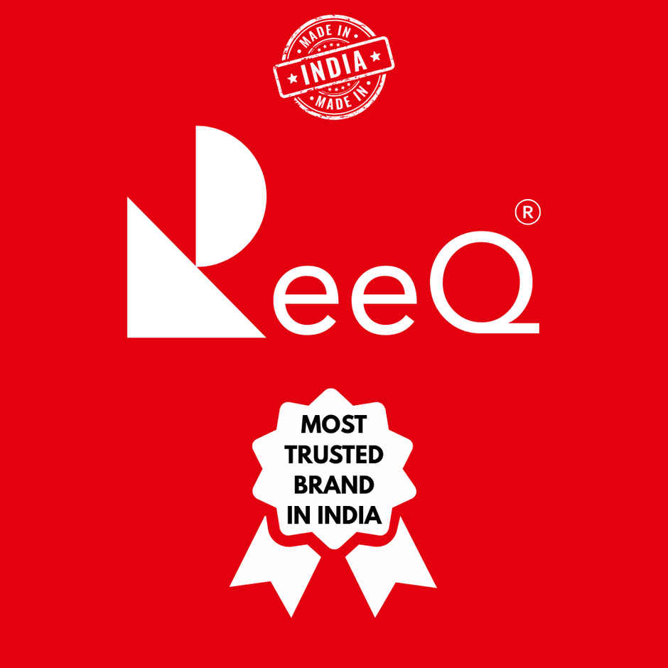 ReeQ Plastic Storage Containers with Transparent PET Caps & Spoon for Kitchen Storage