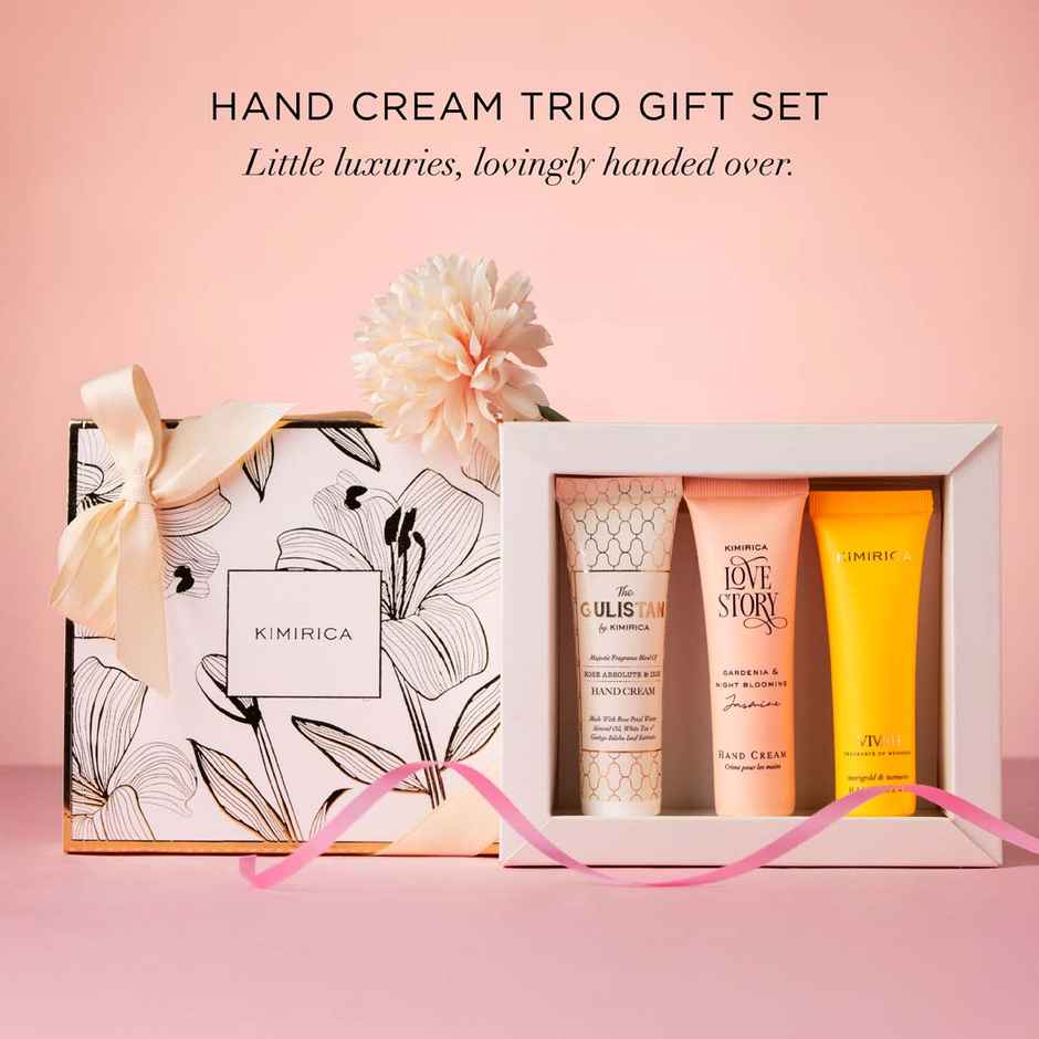 Kimirica Happy Holidays Gift Set | Luxe Hand Cream Trio for Gifting & Self-Care | Limited Edition