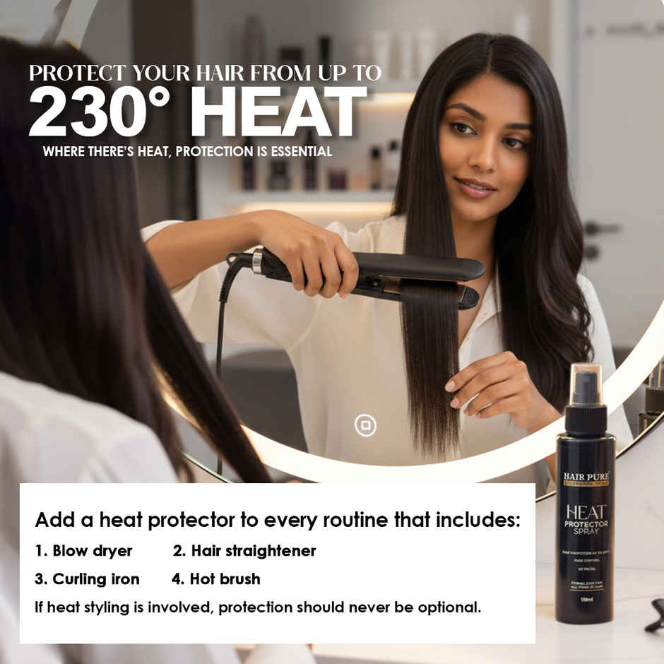 Hair Pure Heat Protector Hair Spray