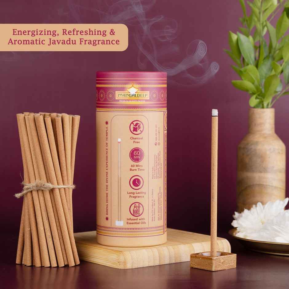 Temple Premium Bambooless Dhoop Sticks | Javadhu Fragrance | Mangaldeep