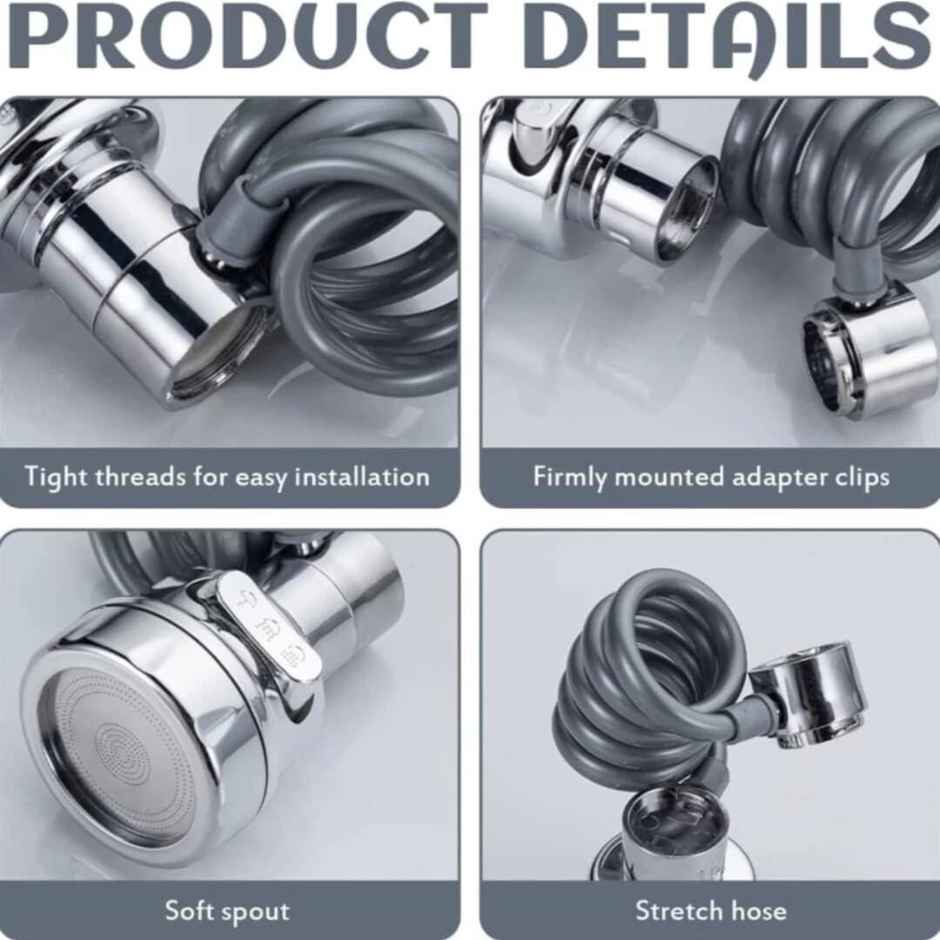 Clayplus 360 Degree Rotatable Swivel Faucet Filter