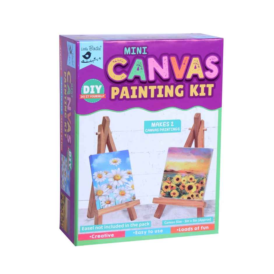 Itsy Bitsy Diy Mini Canvas Painting Kit 1 Box Lb