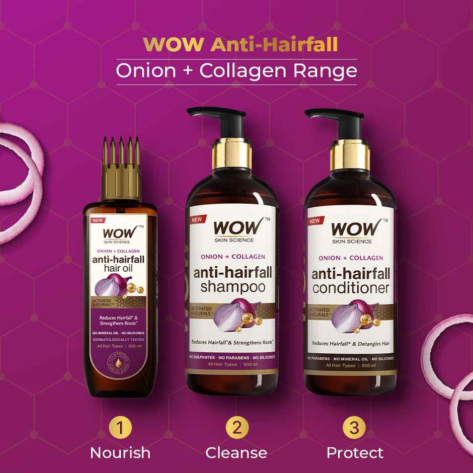 WOW Skin Science Red Onion Black Seed Oil Shampoo