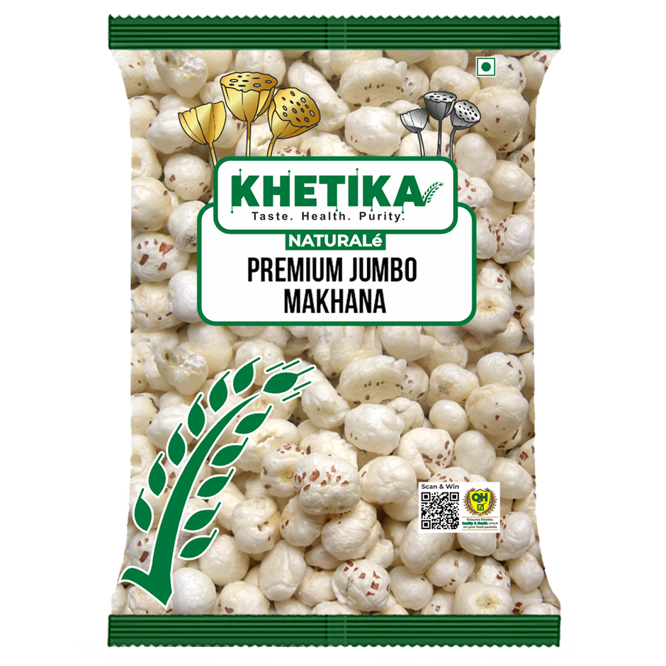 Khetika Premium Jumbo Makhana (Foxnut, Phool Makhana)