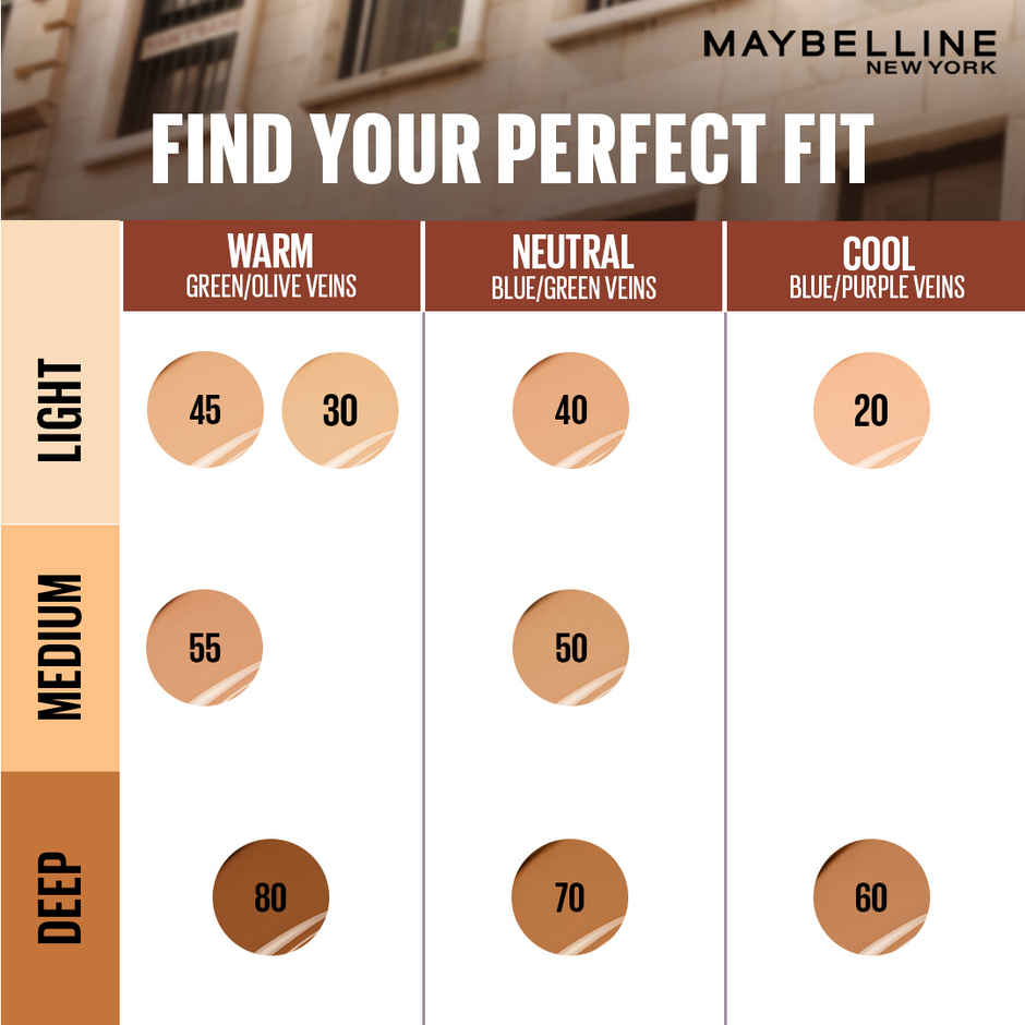 Maybelline Fit Me BB Nude Glow BB Cream, SPF 50 + 24H Hydration - 45
