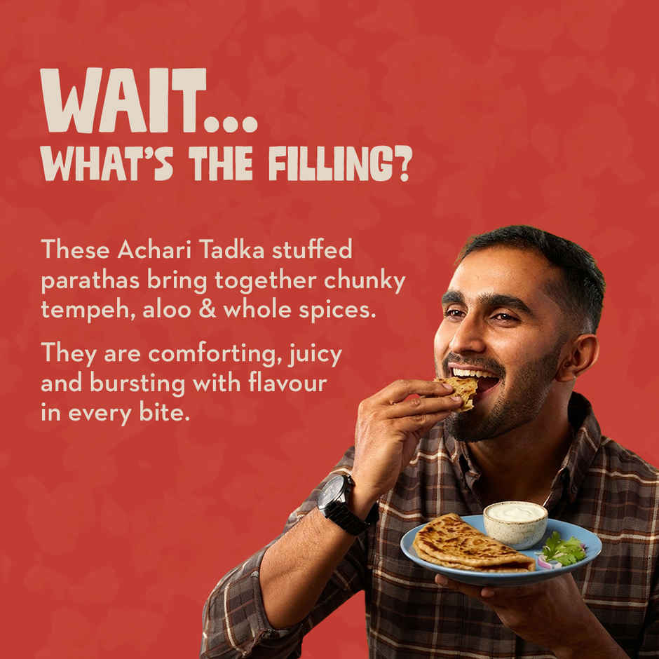 Hello Tempayy Achari Protein Parathas - 32g Protein