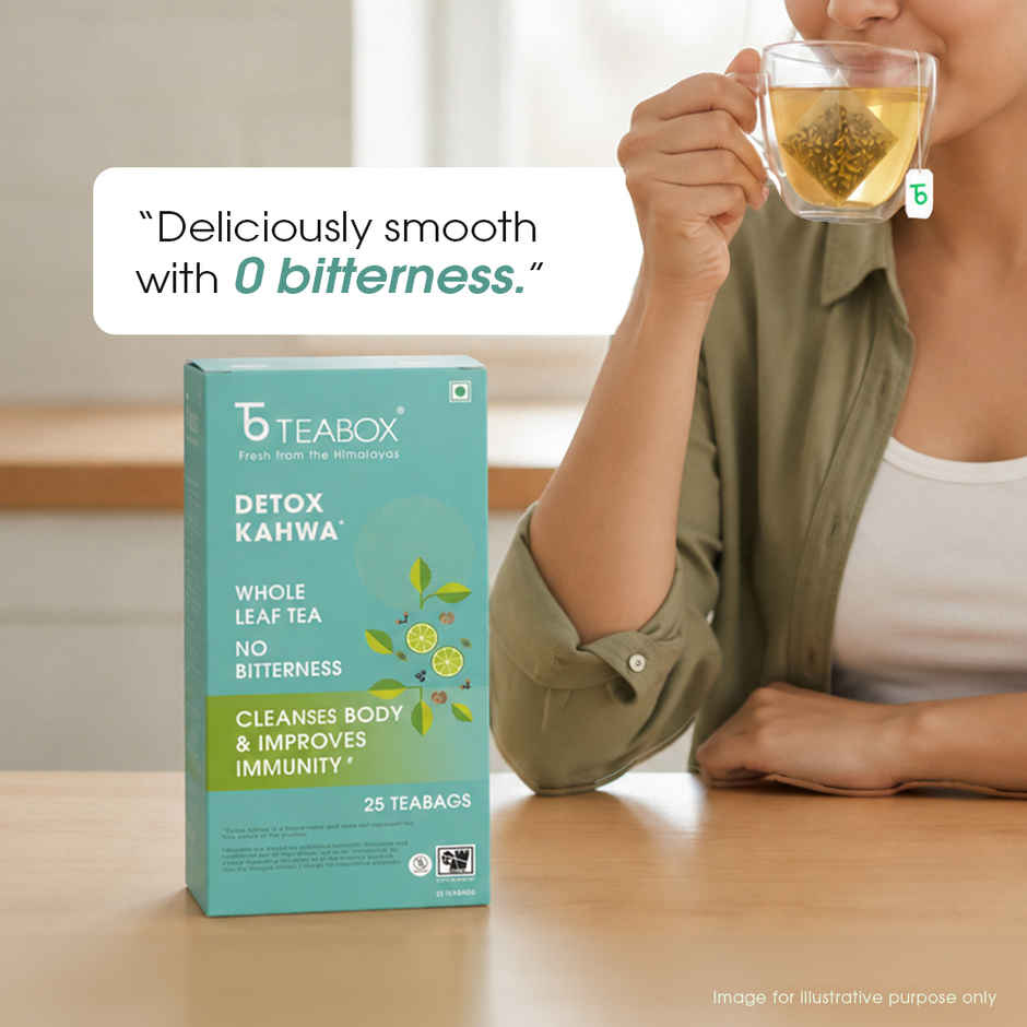 Teabox Detox Desi Kahwa | Fresh Spiced Green Tea for Boosting Immunity